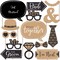 Big Dot of Happiness Better Together - Wedding Photo Booth Props Kit - 20 Count